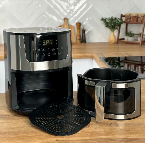Аерофритюрниця безолійна 8 л Rainberg RB-2268 з регулюванням температури  RB2268 фото